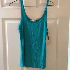 Teal hinge brand scoop neck tank new w/ tags!